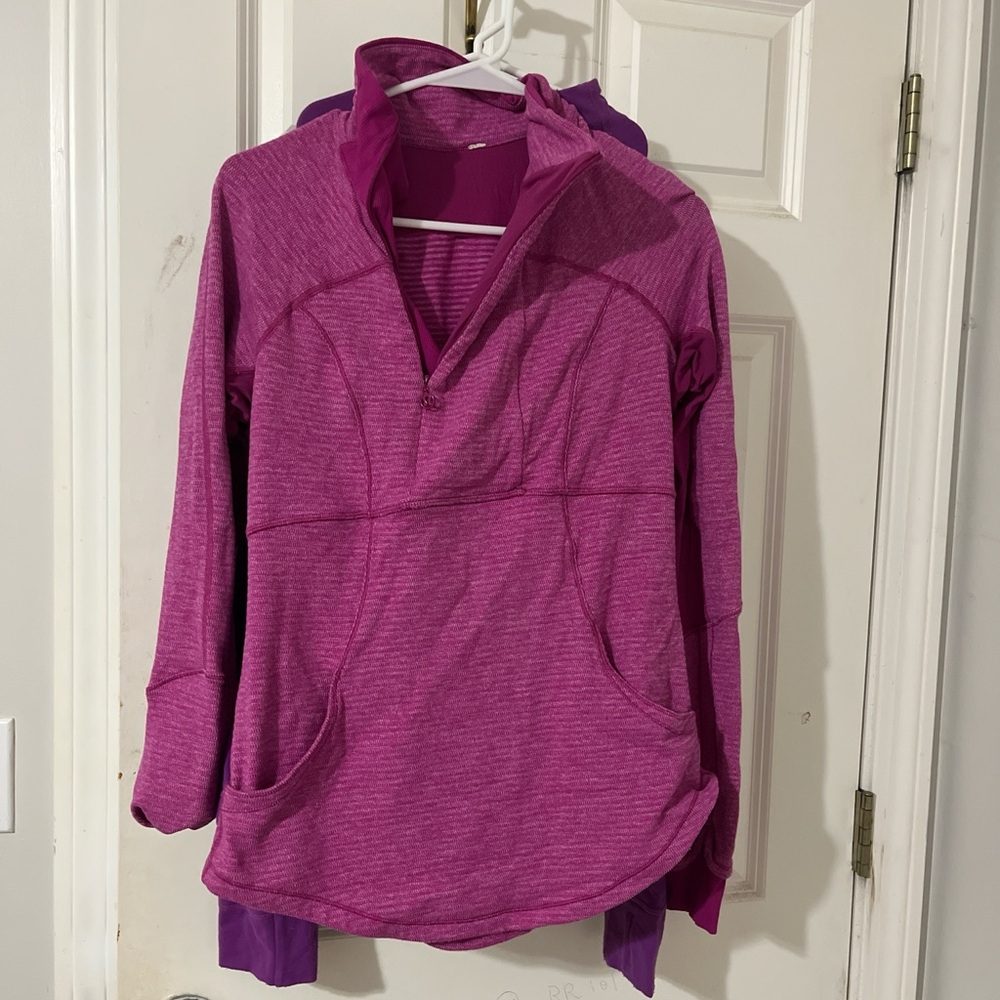 Purple Quarter-Zip Pullover